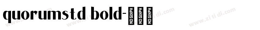 quorumstd bold字体转换